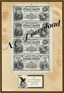 �R�s�[�|�X�^�[ 1890�N �v���[�t $10-$20 �t�@�[�X�g�i�V���i���o���N �T���^�t�F �j���[���L�V�R#1750