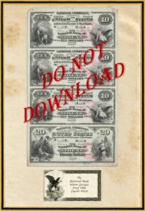 Photoshop�f�U�C�� 1866 �v���[�t $10 & $20 �i�V���i���o���N �A�Z���Y �W���[�W�A Ch1639