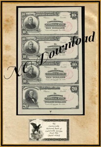 Photoshop Design 1925 �N�̃v���[�t $10-$20 �ŏ��� Natl Bank Cartersville Georgia Ch12635-