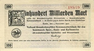 �x���������� 100 Milliarden Mark 1923 sehr leicht gebraucht