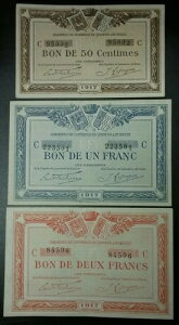 1917 �N �t�����X �J���y�[�� & �h�D �u���X�g 3 UNC ���� ���b�g: 50 �T���`�[���A1�A2 �t��������