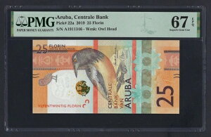 Aruba 25 Florin 2019 P22a �����ʃO���[�h 67-