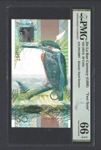 De La Rue (GBR)�A50�P�ʁAND(2014)�AKinetic StarChrome�A�u�e�X�g�m�[�g�vUNC�O���[�h66