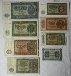 ���� 50 �t�F�j�q �r�X 100 �}�[�N DDR 1948 gebrauchte Erhaltung (133324)