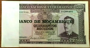 ���U���r�[�N 500 ESCUDOS P-118 1967 (1976) x 100���b�g�o���h�� UNC�g�[�� ���[�W�m�[�g