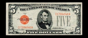 1928�N F $5 �č����� �������� {C224}