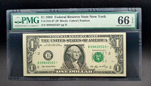 2006 �N $1 �A�M Res. STAR Note �j���[���[�N Fr#1932-B* 66 EPQ Gem Unc.
