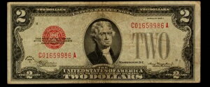 FR 1504 $2 1928 C �@�莆�� - CA �u���b�N �m���~���[�� - CA1920