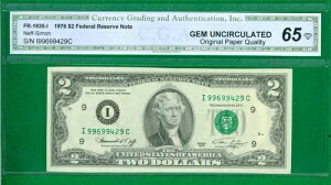 $2 1976 1 I/C �u���b�N (w) �~�l�A�|���X P-1�B�W�F�� �����ʃV�[�g �m�[�g 65