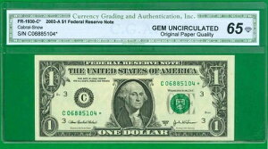 $1 2003-A 1 C/* �u���b�N (w) �t�B���f���t�B�A P-3. �W�F�� �����ʃV�[�g�m�[�g �X�^�[ 65