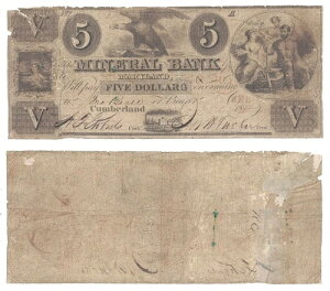 1862�N $5 �z����s �J���o�[�����h R-5 MD 30.8.3 �e�[�v�C���ς�