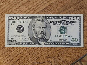 2001 $50 STAR NOTE �j���[���[�N�n�� CB00138942* ��1��̂� 32�������