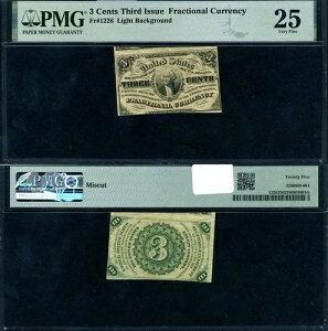 FR. 1226 3 c. ��3�񔭍s������ PMG VF25