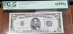 1934-C 5�h���⌔ PCGS Gem New CU 65PPQ #M90499342A �u���[�V�[��