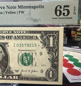 ?? SCARE 2021 $1 FRN DOLLAR - I/ Star Block (�~�l�A�|���X) SHOT RUN�A65 EPQ