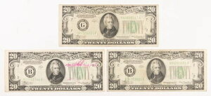 1934�NA��20�h������3���Z�b�g 20�h�� �O���[���V�[�� �A�M������s�� �č� �j���[���[�N �V�J�S