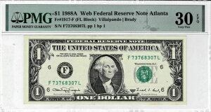 1988�N�A�M�����F�ؗ�����uWEB�vnote-fr.1917-F (FL�u���b�N)���s 12 1/1-PMG 30 EPQ-Scarce-