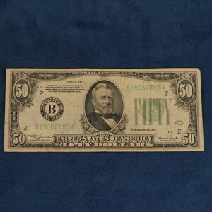 1934- C $50 (Fr. 2105B) �A�M������s�� - �č��ւ̑�������