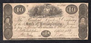 1833�N �y���V���o�j�A��s 10�h������ �t�B���f���t�B�A�A�y���V���x�j�A�B �p�~����