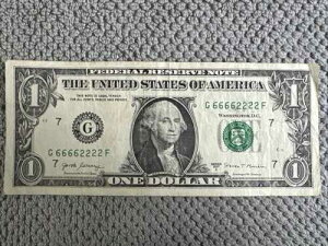 2017 A $1 �t�@���V�[ �V���A���ԍ� 66662222 �N�A�b�h �_�u�� �o�C�i��!