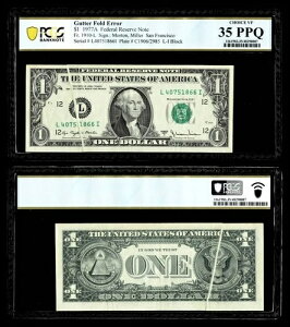 �K�b�^�[�t�H�[���h�G���[ Fr. 1910-L $1 1977A�A�M������s���BPCGS VF35 PPQ
