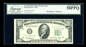 DBR 1950-A $10 FRN �Z���g���C�X �X�^�[�_��2011-H* ���K�V�[ 58 PPQ �V���A�� H01262526*