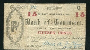 1862�N 15�Z���g �o���N�E�I�u�E�R�}�[�X �x���t�@�X�g�A�}�T�`���[�Z�b�c�B A.D. �`�F�C�X�v�l ��������