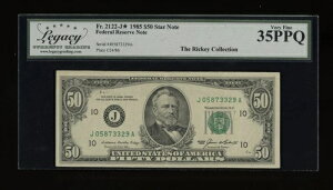 DBR 1985�N $50 FRN �J���U�X�V�e�BFr�B 2122-J Legacy 35 PPQ �V���A�� j05873329a-
