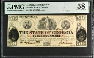 GACR2 1862 $50 �W���[�W�A�B�~���b�W�r�� PMG 58