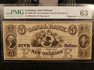 1840�N�ォ��1850�N��ɂ����Ĕ��s���ꂽ���C�W�A�i�B�j���[�I�[�����Y�̃L���i���o���N5�h�������i�p�����j-PMG63