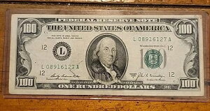 �I�[���h�X���[���w�b�h�V���[�Y 1969�NA $100�r���V���A���ԍ� L08916127A-