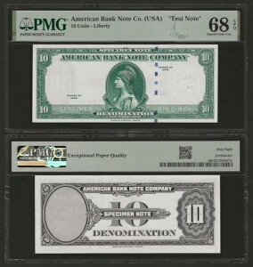 ABNC �e�X�g�m�[�g�A�A�����J��s�A10 ���j�b�g 1929 (1960s-70s) PMG 68 EPQ S. gem UNC-
