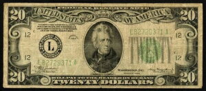 1934�N $20 �T���t�����V�X�R FRN ����d�グ BP 204 LFBP - �m���Ă��钆�ōł��Ⴂ�V���A��