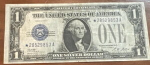 1928A $1 �u���[�V�[�� ���ʂ��ʔ��� �X�^�[�����I EXTRA FINE+