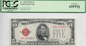 1928E $5 65PPQ �Ԉ� �@��ʉݎ��� FR. 1530