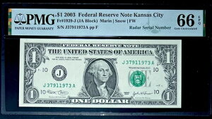 GEM 2003 $1 �A�M������s�� - ���[�_�[�a���N�V���A���ԍ� 37911973 -PMG #66 EPQ GEM