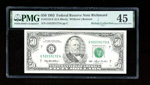 DBR 1993 $50 FRN �V�J�S Fr. 2125-G PMG 45 �V���A�� G52233172A