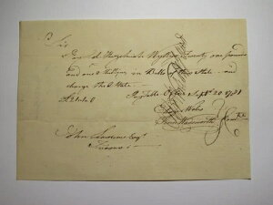 1781�N �E�B���X�卲���ẴA�����J�A���n�����x�����ؖ���