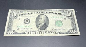1950�N 10�h�� FRN �A�M������s�� VG Very Good Circ Green Seal #463