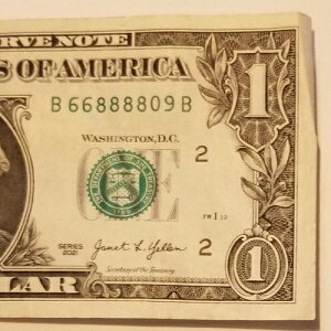 Quad 8's Rotator Dollar Bill Flipper �t�@���V�[�V���A���ԍ��č��ʉ� 2021 B Note-