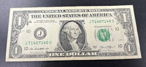 2013�N $1 FRN �Z�~���[�_�[ �V���A���ԍ� #71407140 ���s�[�g���s�[�^�[ �A�M������s�� VG