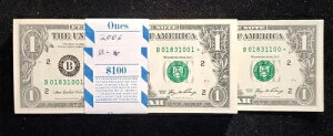 2006�N $1 - 100 �����X�^�[�p�b�N �A���V���A���ԍ� �j���[���[�N F 1932 B��. T8708
