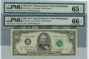 Fr. 2118-C $50 1974�N�A�M������s�� 2���A�� 65-66 EPQ PMG DC-2577