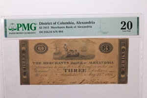 1815�N 3�h���A�����ʉ݁A�A���N�T���h���A�A���V���g��D.C.�APMG vf-20�A�X�ܔԍ�gdc0??03-