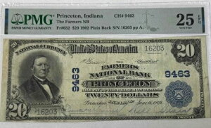 1902�N PMG 25 �ɍ� EPQ $20 �t�@�[�}�[�Y �i�V���i���o���N �v�����X�g�� �C���f�B�A�i �v���[���o�b�N-