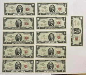 �č� - 11 Cons. #'d �V���[�Y STAR 1963 $2.00 �ԐF�č������i���O���[�h�j