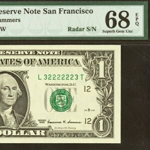 �g�b�v�|�b�v 1/0 1999 $1 �T���t�����V�X�R FRN ���[�_�[ PMG 68EPQ �ō��� LT �u���b�N L32222223T