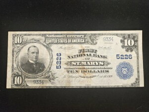 1902�N�i1919�N10���jNB $10 �t�@�[�X�g�E�i�V���i���E�o���N �Z���g���A���[�Y �E�F�X�g�o�[�W�j�A�B CH 5226 LOW #