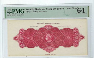 �i1920�N�㍠�j�Z�L�����e�B���� Com. Test Note PMG 64 �����炭�B��m���Ă��鎆��