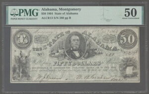 ALCR13 1864 $50 �A���o�}�B �����S�����[ S/N 280 PMG 50 �� �I�[�X�g�����A��6���̂�